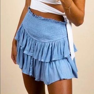 LIGHT BLUE MUSTARD SEED SKORT SIZE M
